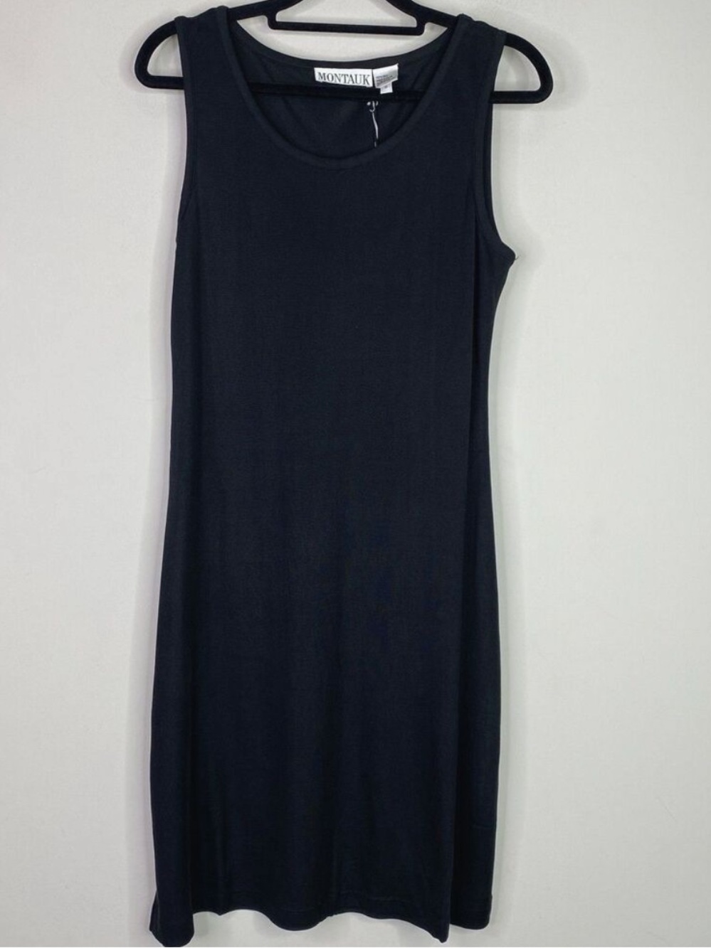 100% Silk Elegant Black Dress by Montauk